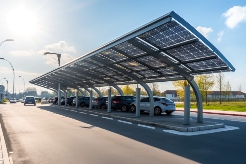 Ombrière de parking photovoltaïque