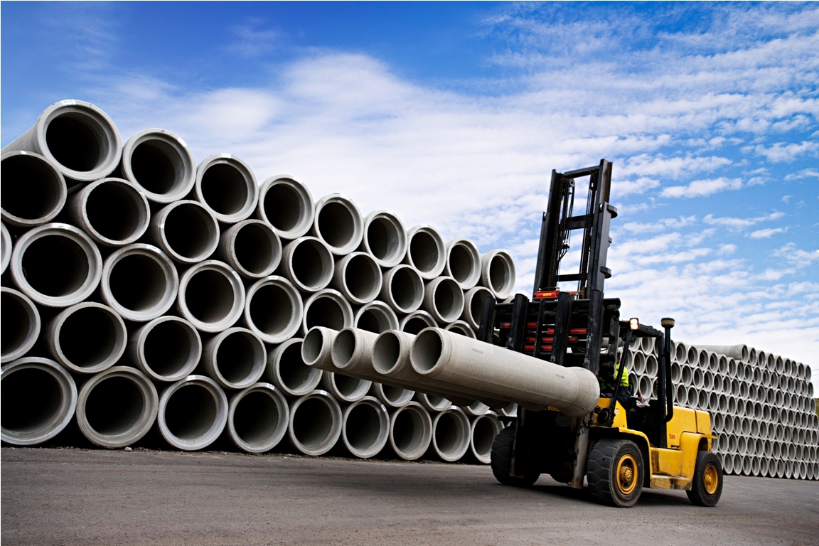 stacked concrete pipes and forklift 2023 11 27 04 58 54 utc