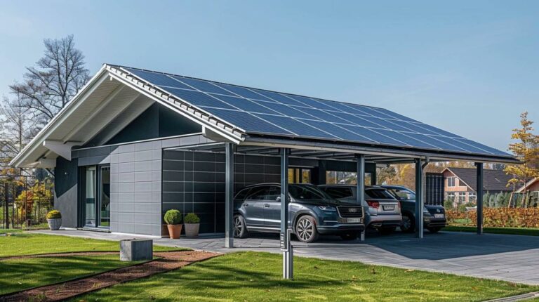 Carport solaire pour deux véhicules : une solution respectueuse de l’environnement