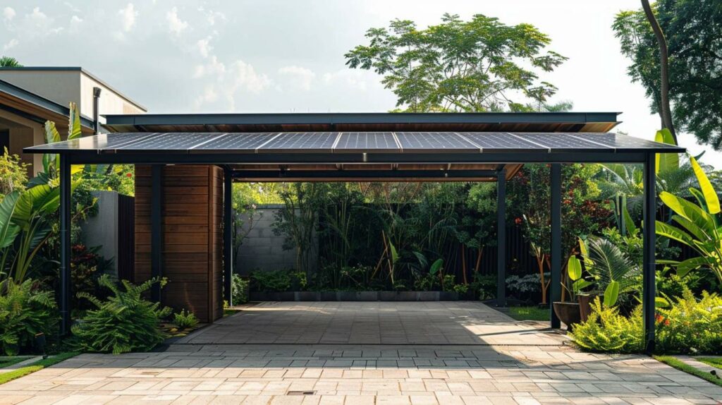 Optimisez votre espace extérieur avec un carport solaire en acier