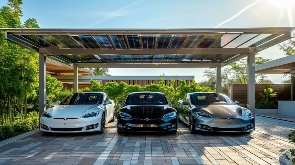 Optimisez votre garage avec un carport solaire pour 3 voitures