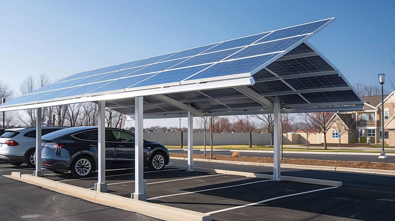 Le carport solaire pour recharger votre voiture