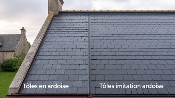 Tôles en ardoise vs tôles imitation ardoise : comparatif complet 2025